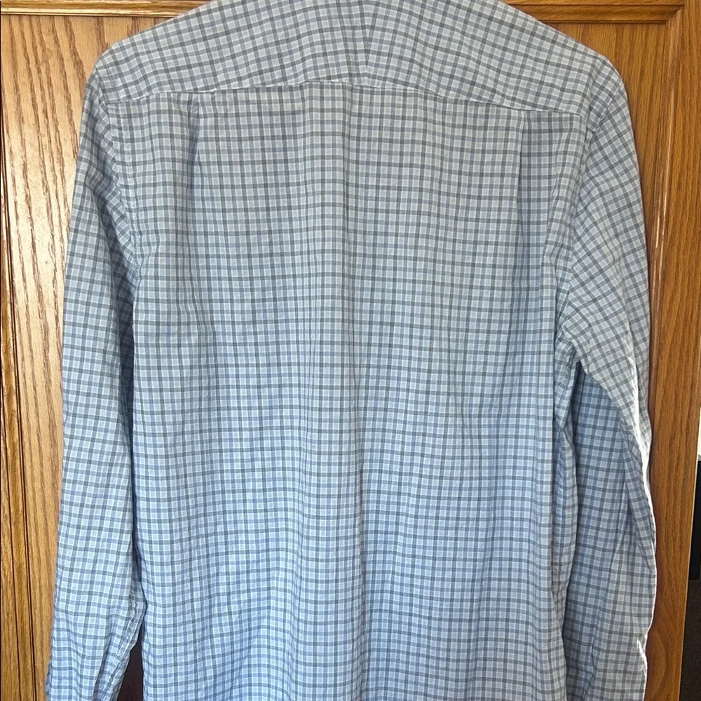 Lacoste Men's Light Blue Plaid Shirt - Picture 4 of 4
